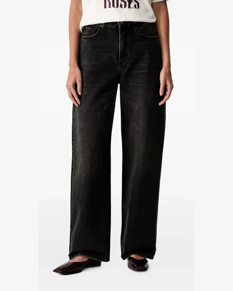 Armani Exchange Jeans mit Tragefalten - Schwarz Schwarz
