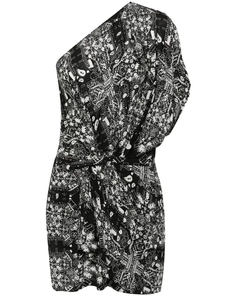 IRO Einschultriges Alixe Minikleid - Schwarz Schwarz
