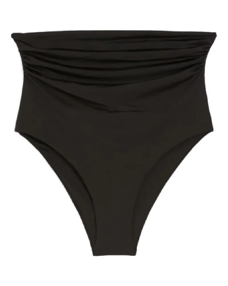 Max Mara Salli Bikinihöschen mit hohem Bund - Schwarz Schwarz