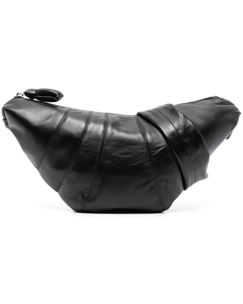 Christophe Lemaire MittelgroßE Croissant Kuriertasche Schwarz