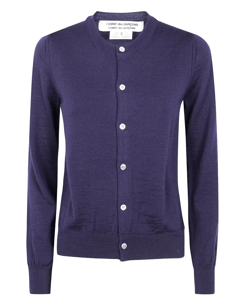 Comme des Garçons wool round-neck cardigan - Blau Blau