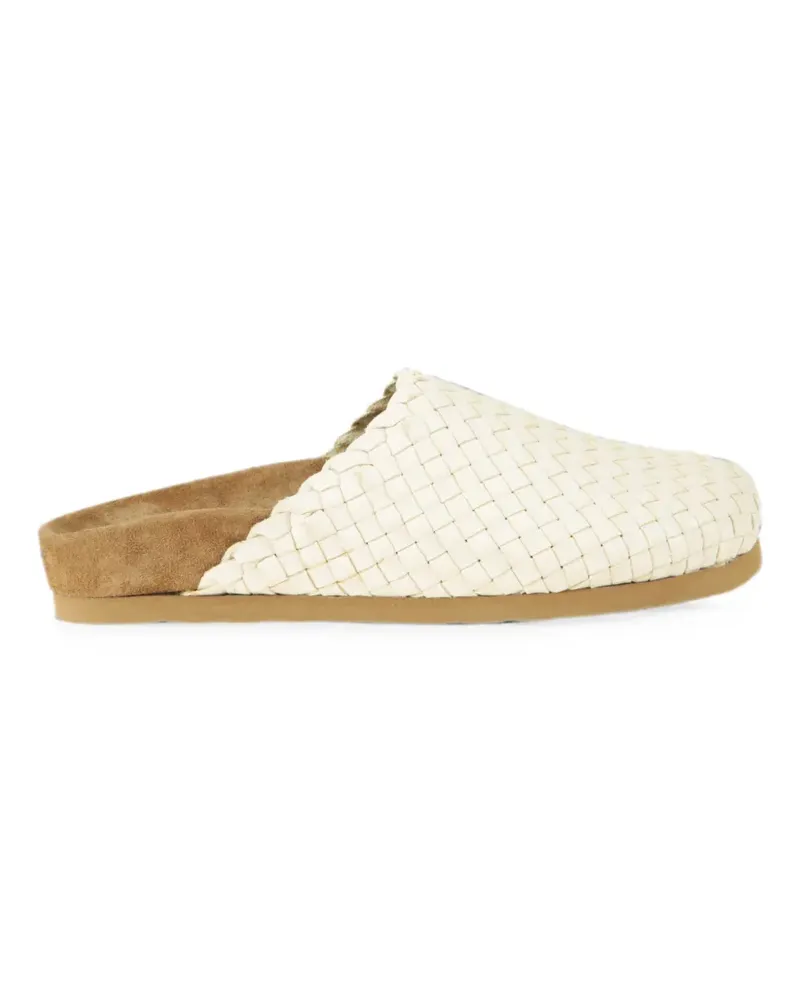 Dragon Diffusion woven leather mules - Nude Nude