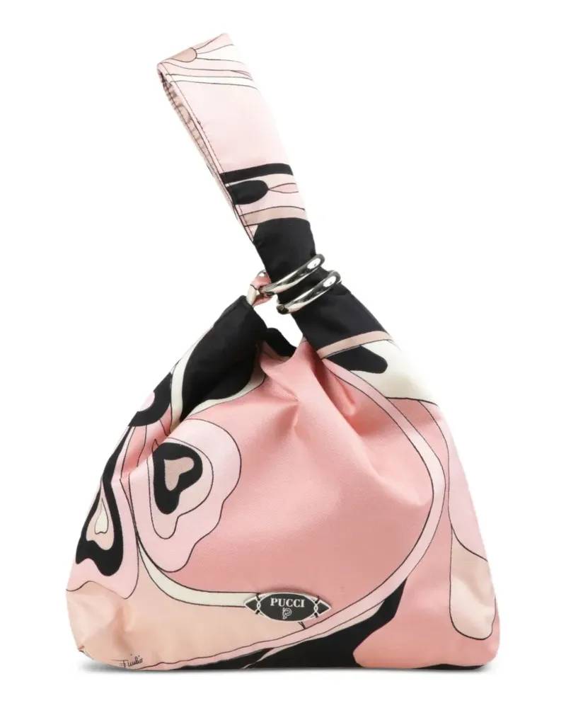 Emilio Pucci Emilio Clutch mit Orchideen-Print - Rosa Rosa