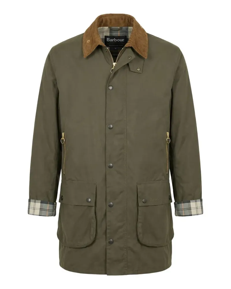 Barbour Mantel mit Cordkragen - Grün Grün