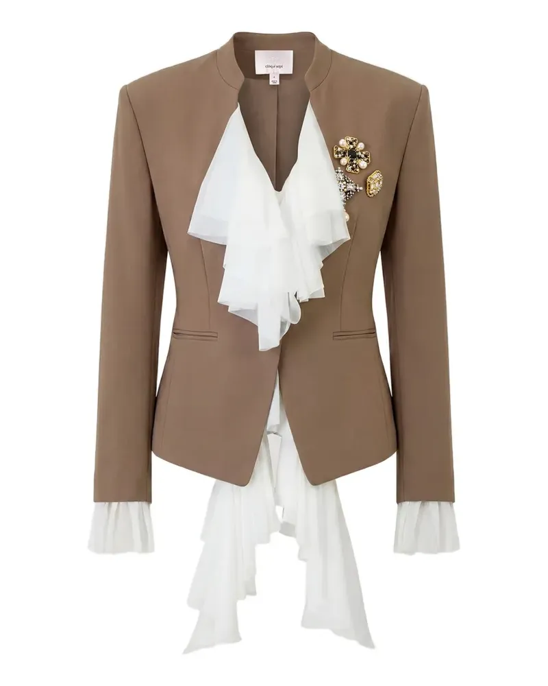 Cinq à Sept Maren Blazer mit Brosche - Braun Braun