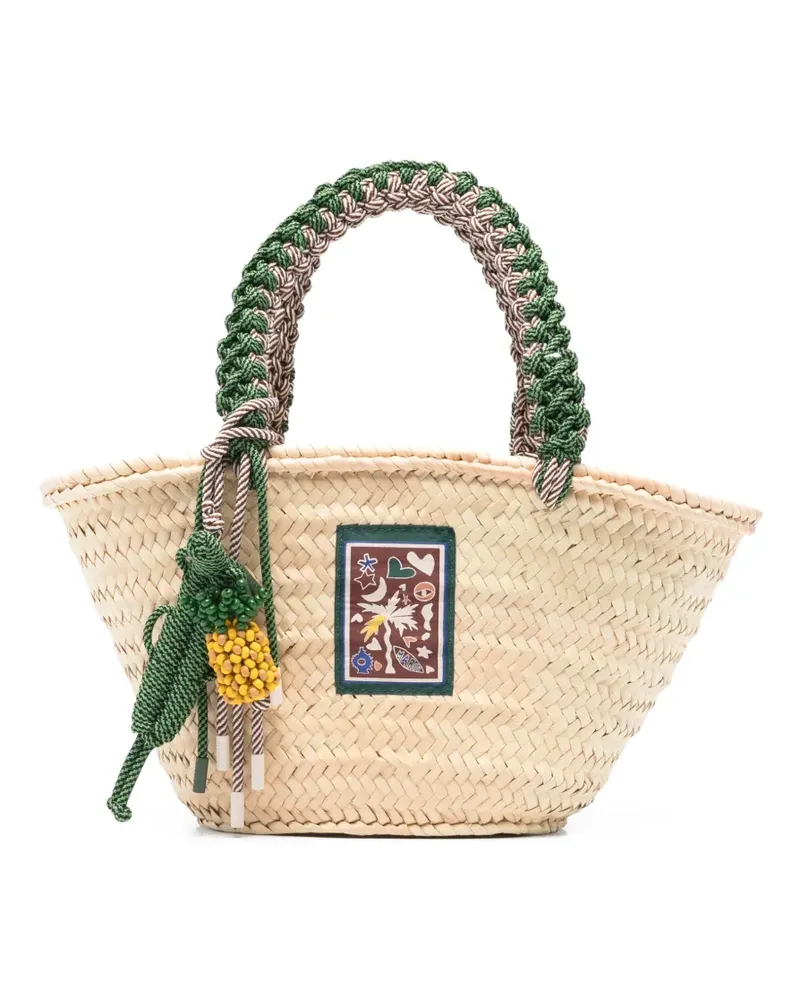 ALEMAIS Macrame midi basket - Nude Nude