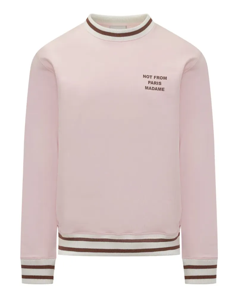 Drôle de Monsieur slogan-print sweatshirt - Rosa Rosa