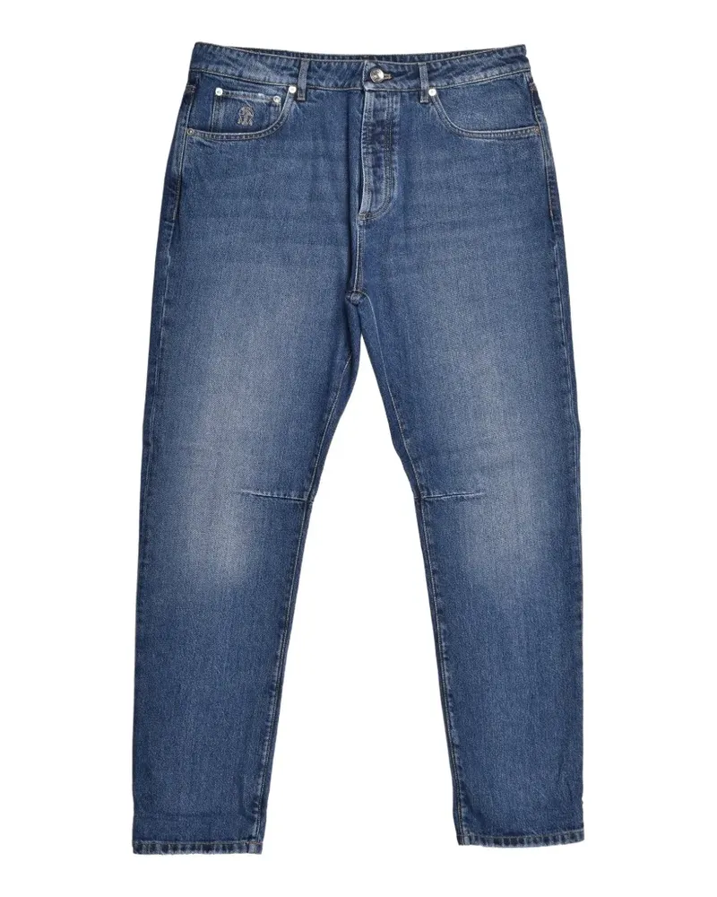 Brunello Cucinelli washed straight-leg jeans - Blau Blau