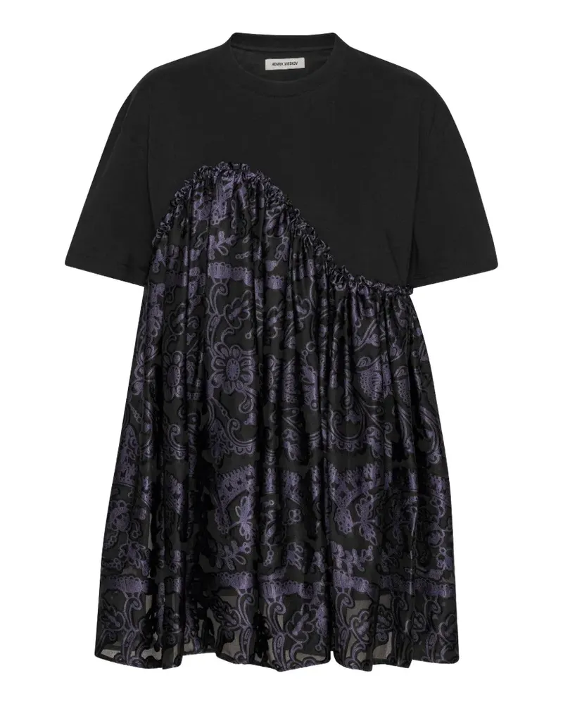 Henrik Vibskov Bon Chalant floral-print T-shirt - Schwarz Schwarz