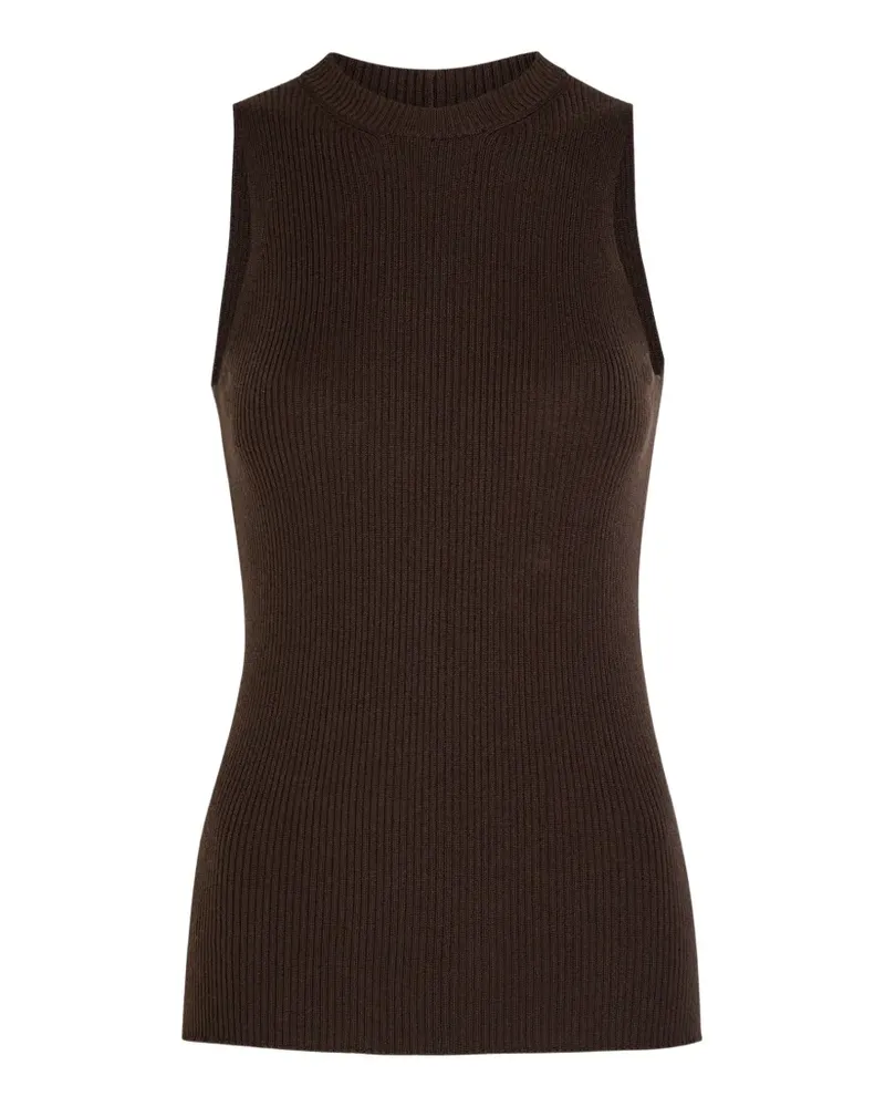 Rick Owens Geripptes Trägershirt - Braun Braun