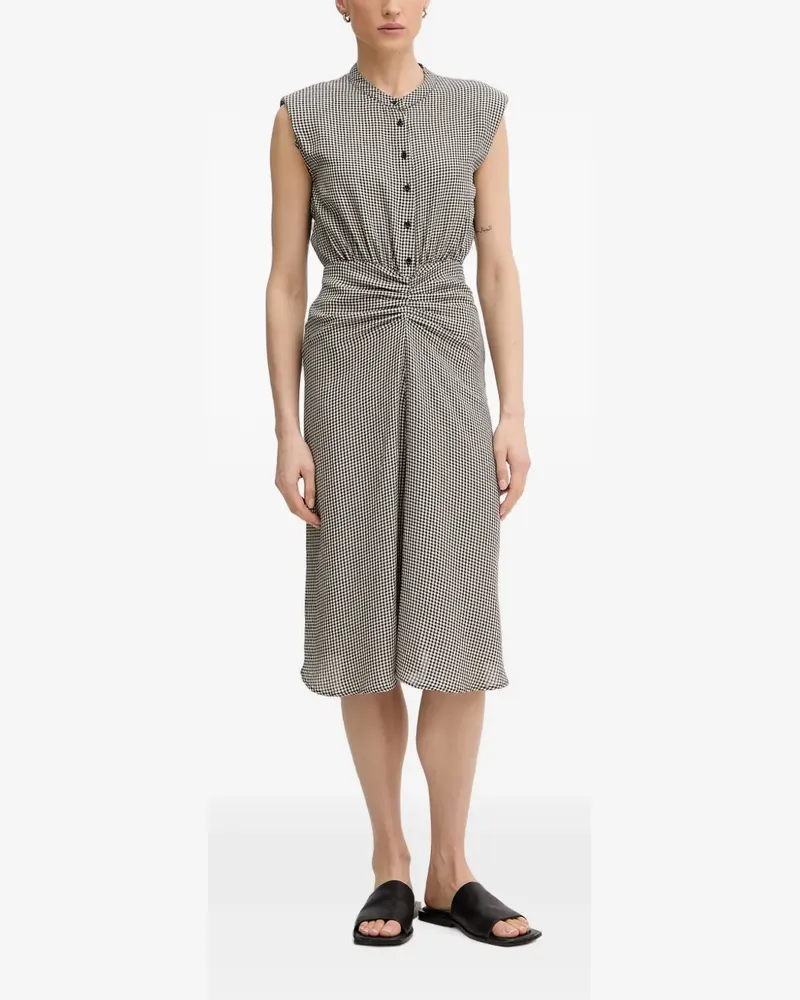 Sessùn Bellacala gingham-check midi dress - Weiß Weiß