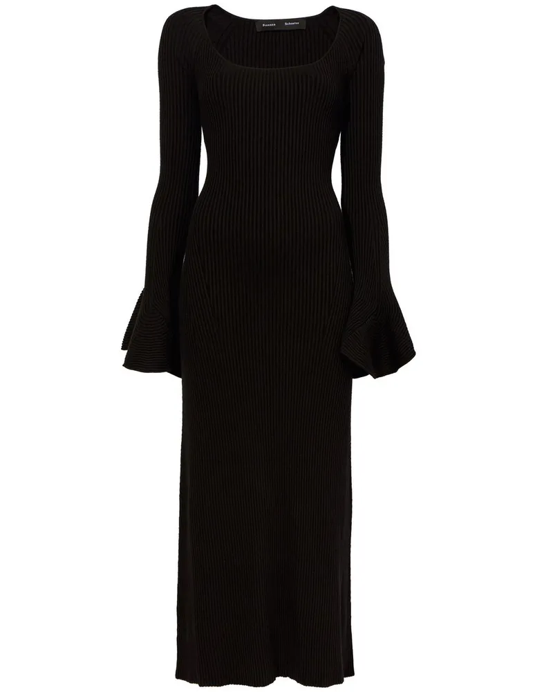 Proenza Schouler Gestricktes Minikleid - Schwarz Schwarz