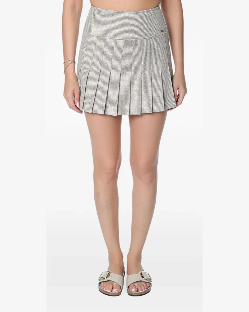 Armani Exchange Minirock mit diagonalen Streifen - Nude Nude