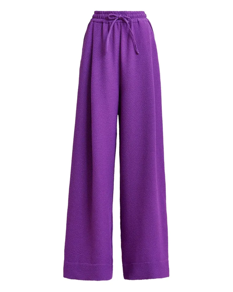 Essentiel Strukturierte Itchy Palazzohose mit Kordelzug - Violett Violett
