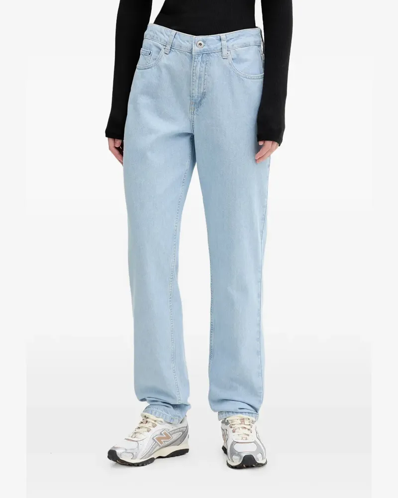 Karl Lagerfeld logo-patch jeans - Blau Blau