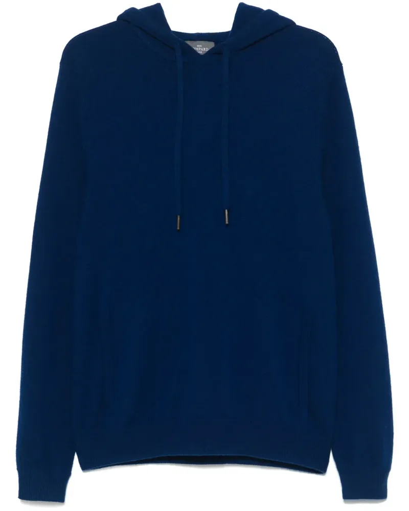 Eric Bompard Gestrickter Hoodie - Blau Blau