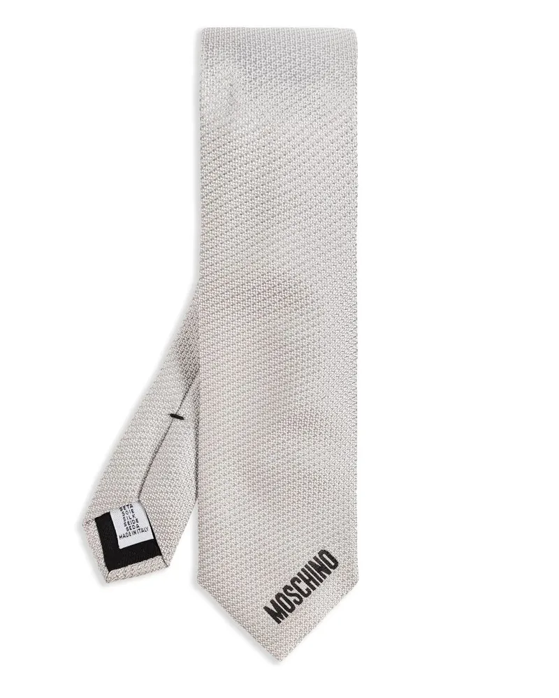 Moschino Krawatte aus Seide - Grau Grau