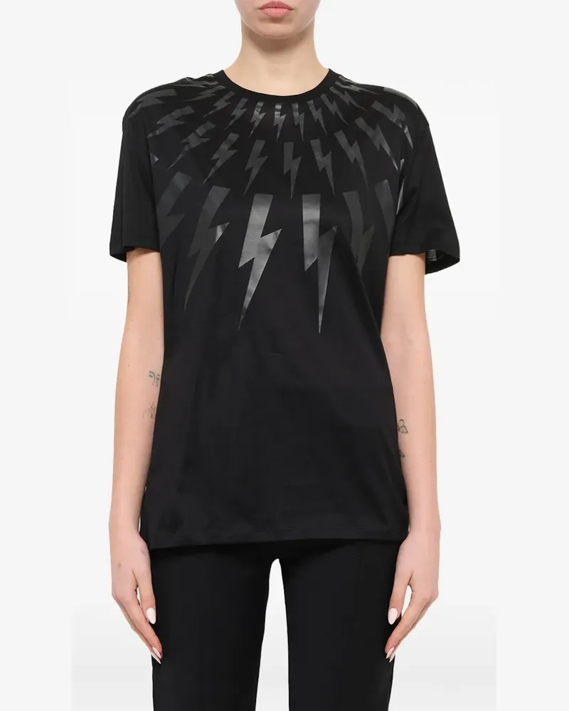 Neil Barrett graphic-print T-shirt - Schwarz Schwarz