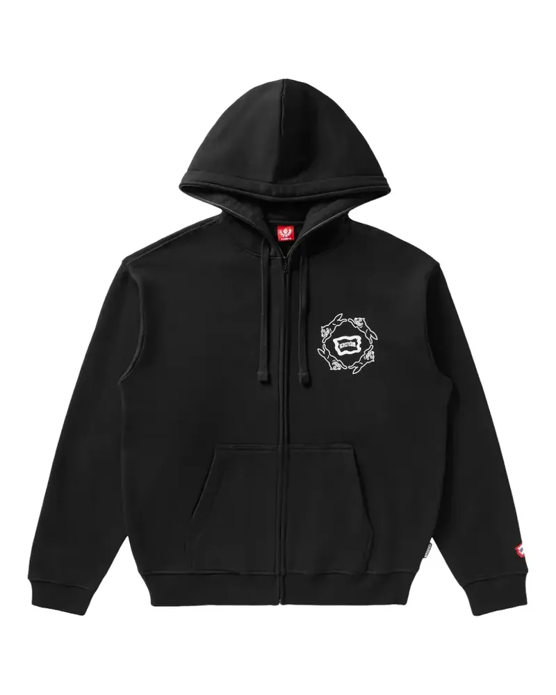 ICECREAM Loop zip-up cotton hoodie - Schwarz Schwarz