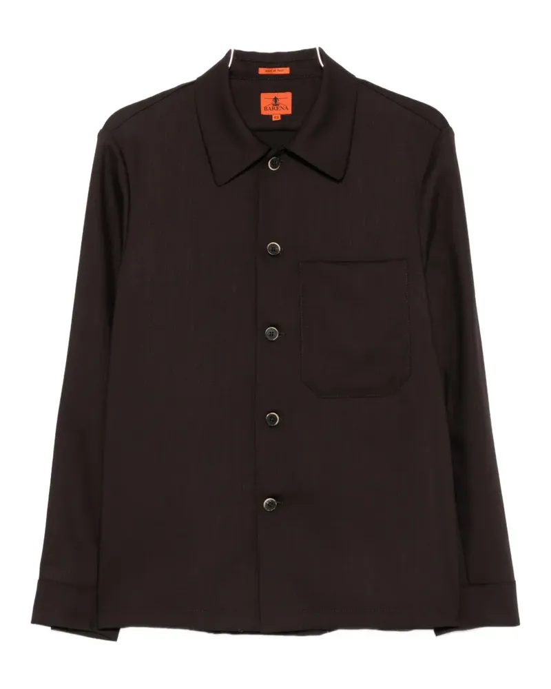 BARENA Cedrone patch-pocket overshirt - Braun Braun
