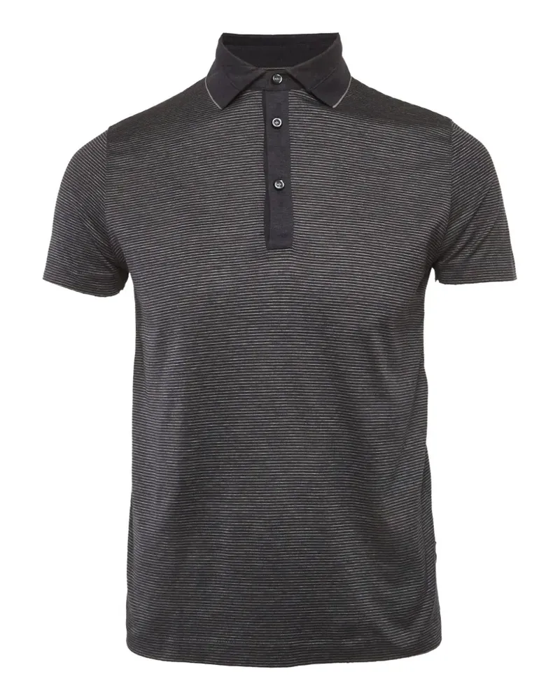 HUGO BOSS Gestreiftes Teatina Poloshirt - Blau Blau