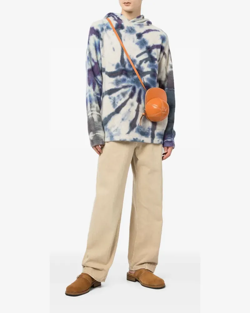 The Elder Statesman Hoodie mit Batikmuster - Blau Blau