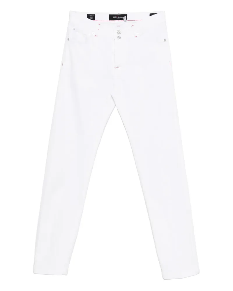 Kiton slim-fit jeans - Weiß Weiß