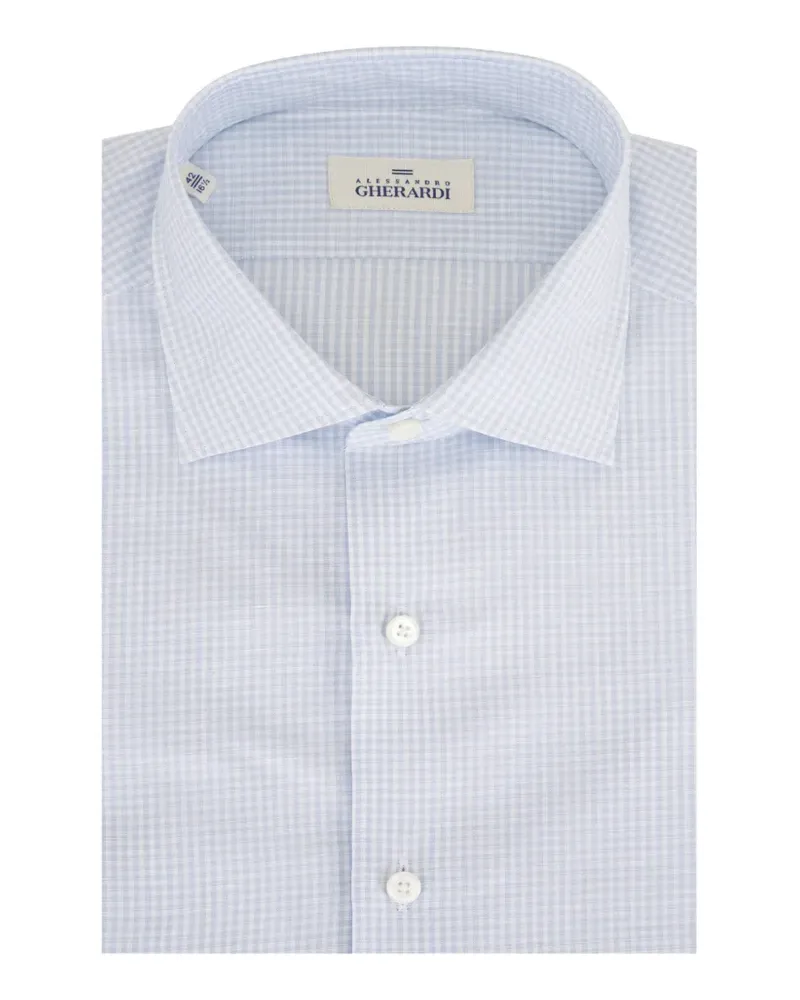 Alessandro Gherardi gingham shirt - Blau Blau