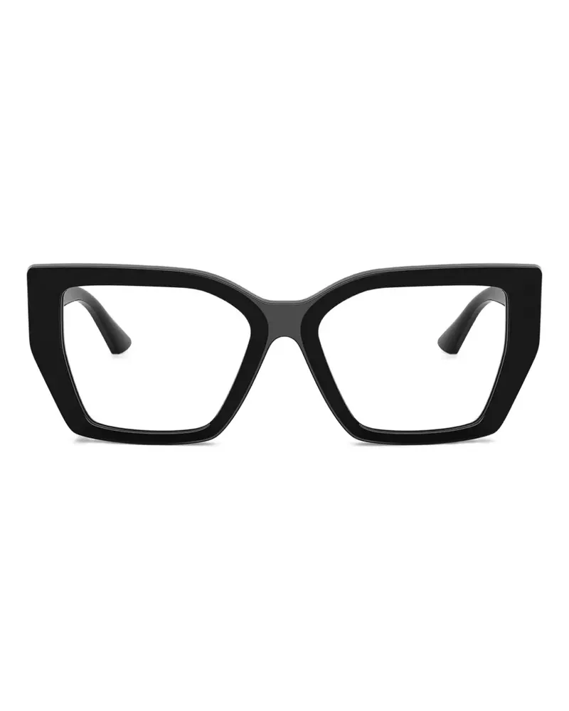 Jimmy Choo Brille mit geometrischem Gestell - Schwarz Schwarz