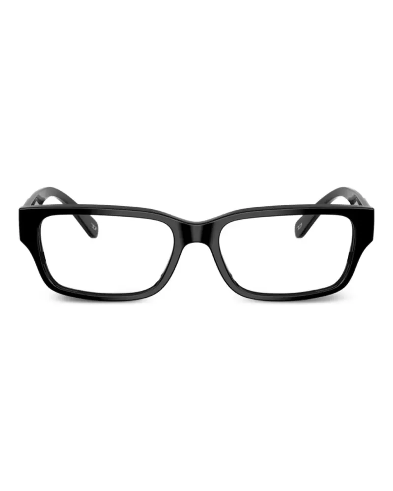 Diesel Brille mit eckigem Gestell - Schwarz Schwarz