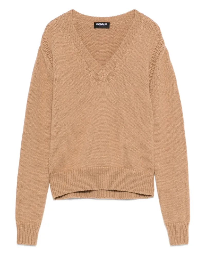Dondup Pullover mit V-Ausschnitt - Braun Braun