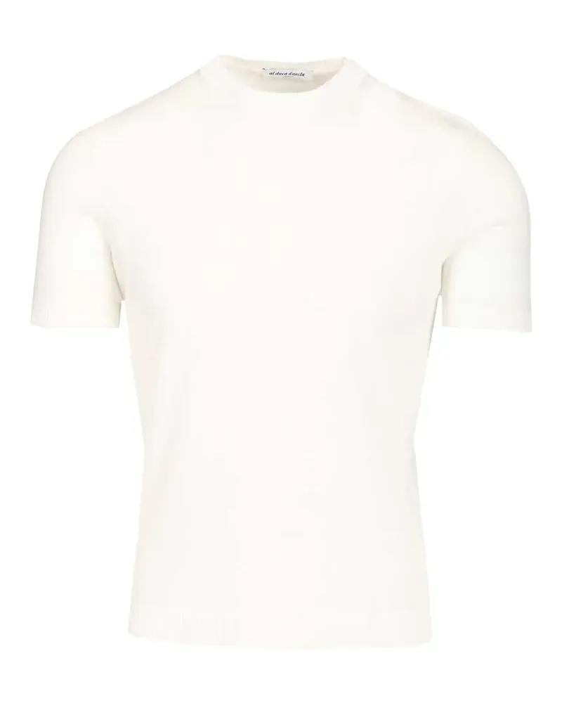 Al Duca D’Aosta 1902 ribbed-trim terry-cloth T-shirt - Nude Nude