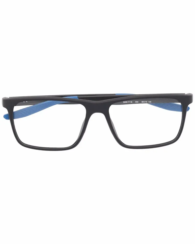 Nike Eckige Brille mit Swoosh - Grau Grau