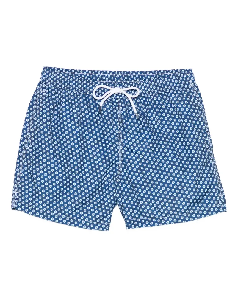Fedeli Badeshorts mit Blumen-Print - Blau Blau
