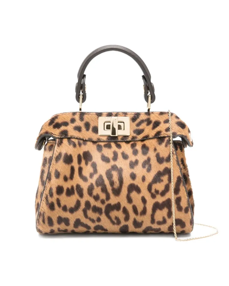 Fendi Nano Peekaboo Mini-Tasche - Braun Braun