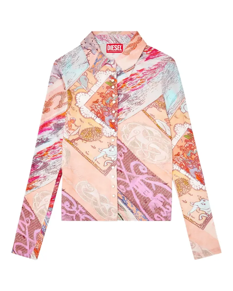 Diesel C-Amelia Hemd - Rosa Rosa