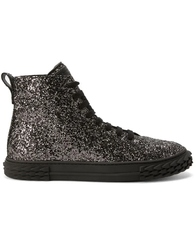 Giuseppe Zanotti Ecoblabber High-Top-Sneakers - Silber Silber
