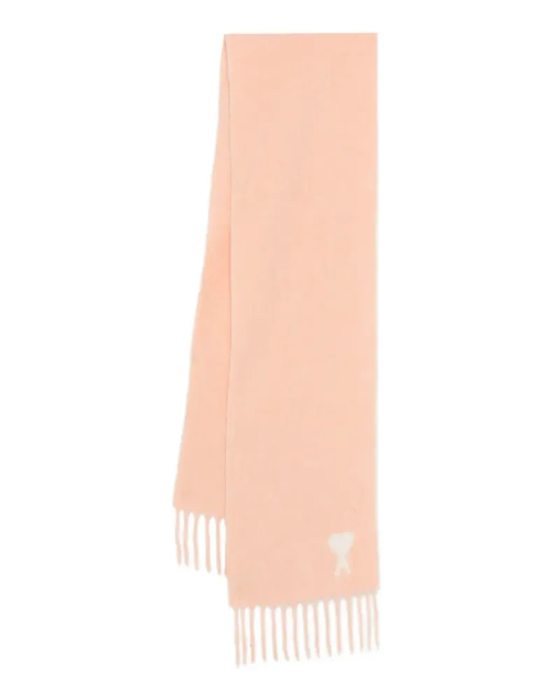 AMI Paris Schal mit Fransen - Rosa Rosa