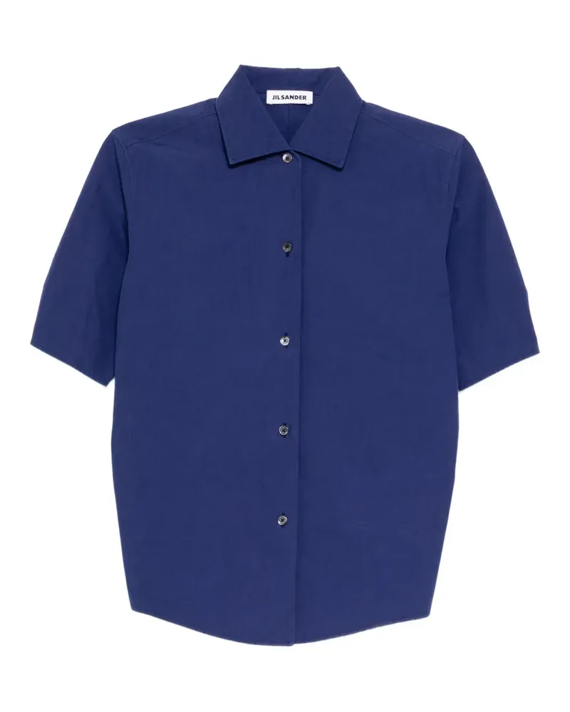 Jil Sander technical faille shirt - Blau Blau