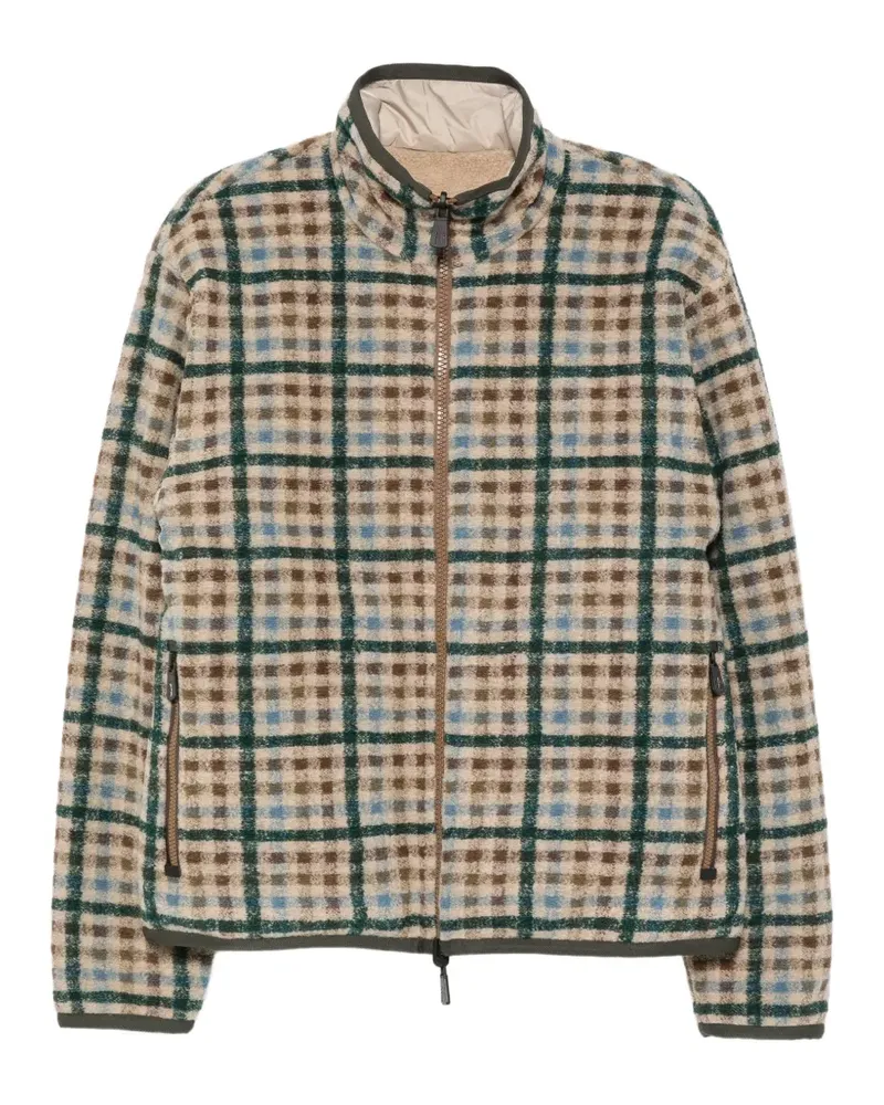 Moncler check reversible jacket - Nude Nude