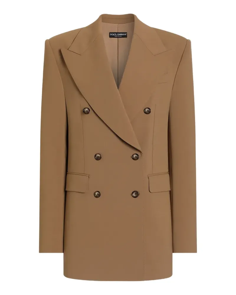 Dolce & Gabbana Doppelreihige EXCLUSIVE Linda Jacke - Nude Nude