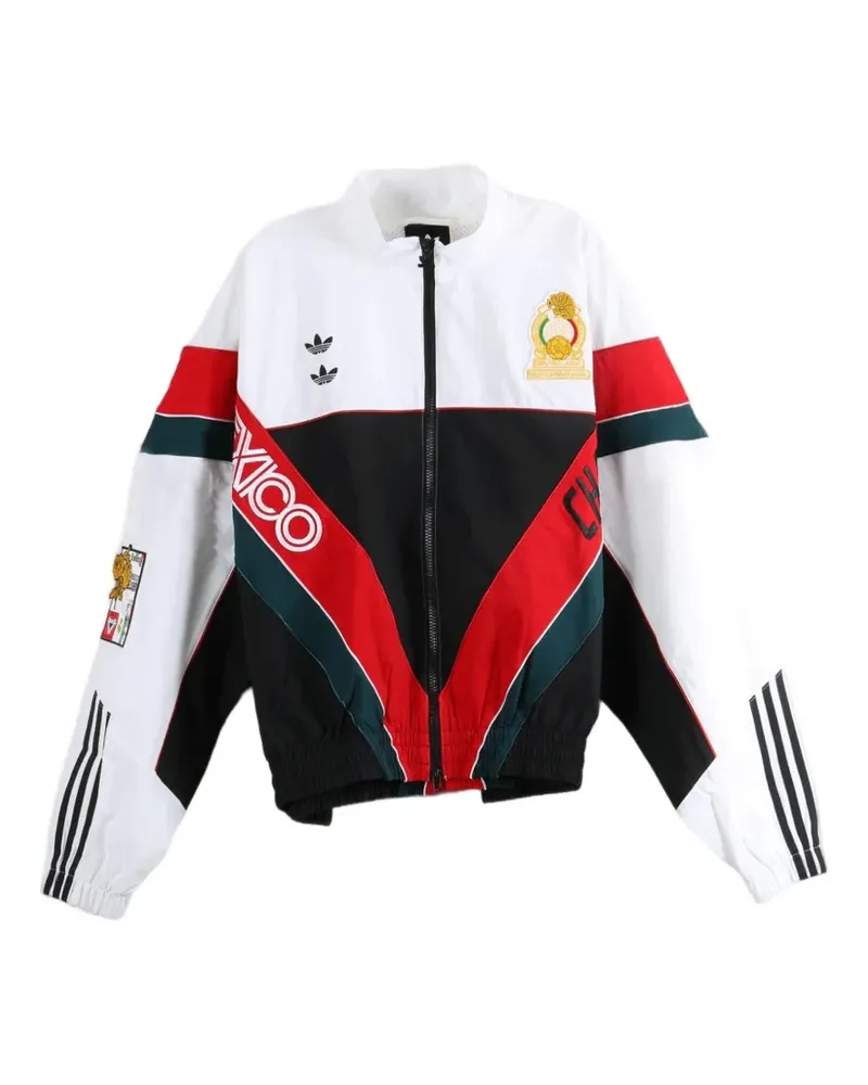 adidas x Willy Chavarria CDM colour-block logo-patch jacket - Weiß Weiß