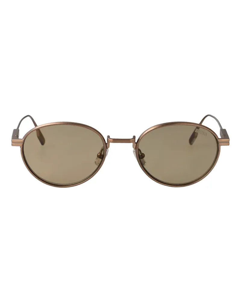 Ermenegildo Zegna round-frame sunglasses - Braun Braun