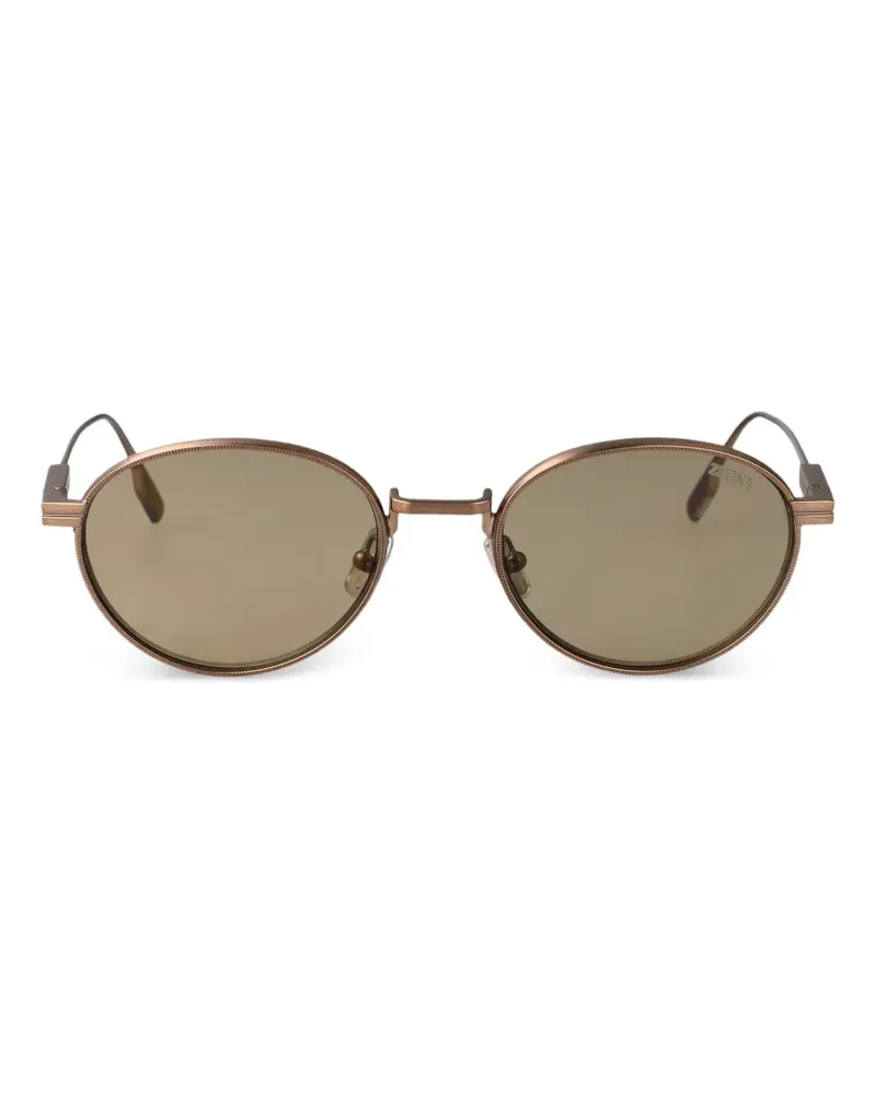 Ermenegildo Zegna round-frame sunglasses - Braun Braun