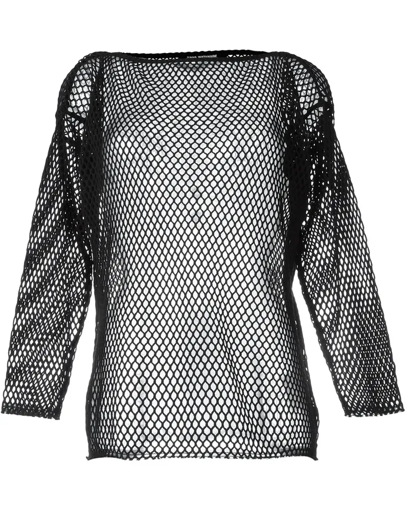 Junya Watanabe Transparentes Netzoberteil - Schwarz Schwarz