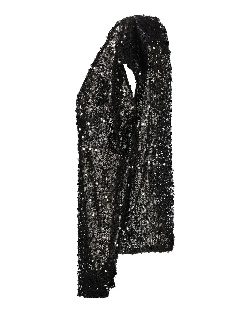 Junya Watanabe Transparentes Netzoberteil - Schwarz Schwarz