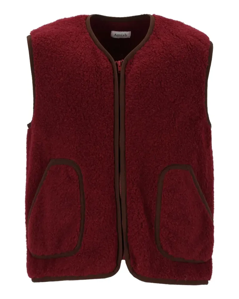 Amish Yellowstone fleece-effect vest - Rot Rot