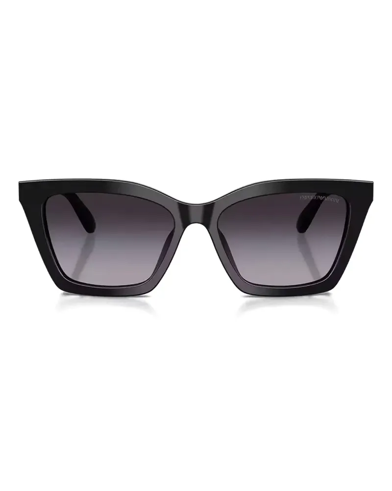 Emporio Armani Sonnenbrille mit Cat-Eye-Gestell - Schwarz Schwarz