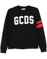 GCDS Sweatshirt mit Logo Schwarz