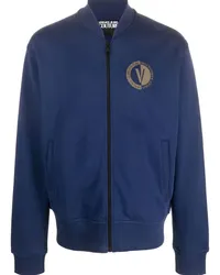 Versace Jeans Bomberjacke mit Logo-Print Blau